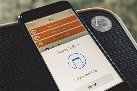 iPhone nfc tag programming